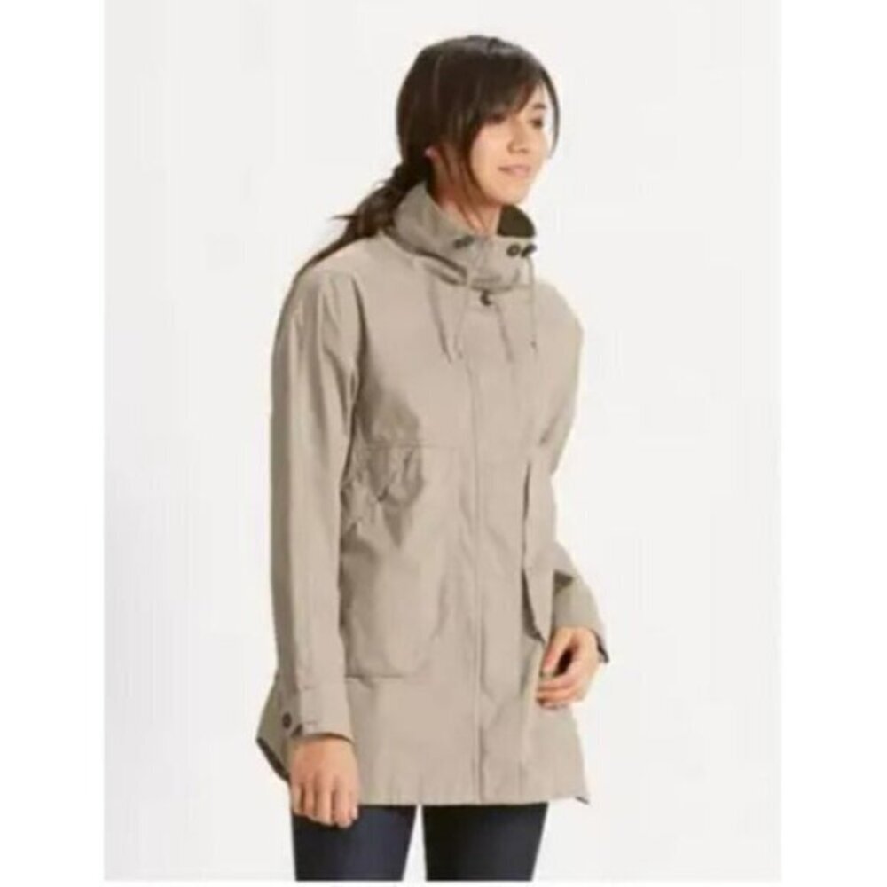 Nau Women's Tan Organic Cotton Lightweight Spring Reverb Jacket Size Medium